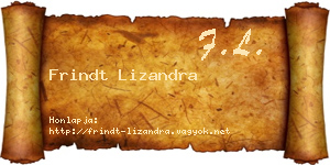 Frindt Lizandra névjegykártya